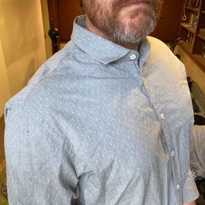 BILLY REID — Long Sleeve Button Up — LARGE